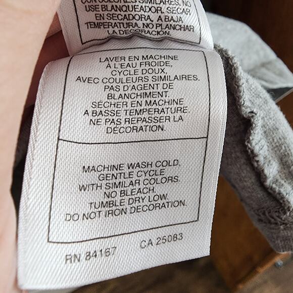 Disneyland Tee XXL Grumpy Embroidered T-Shirt Gray Seven Dwarves Snow White 2XL - Picture 9 of 9